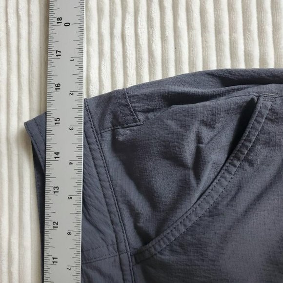 Prana Capri Pants Womens 6 Adjustable Waist Pockets Vented Nylon Outdoors Hiking - Picture 5 of 9